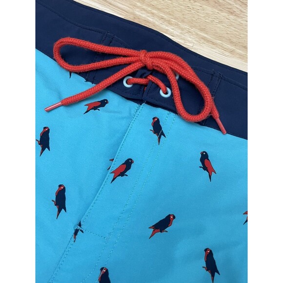 Duluth Trading Co Mens Bull Moose DuluthFlex 9" Parrots Print Board Short Sz 38 - Picture 12 of 13